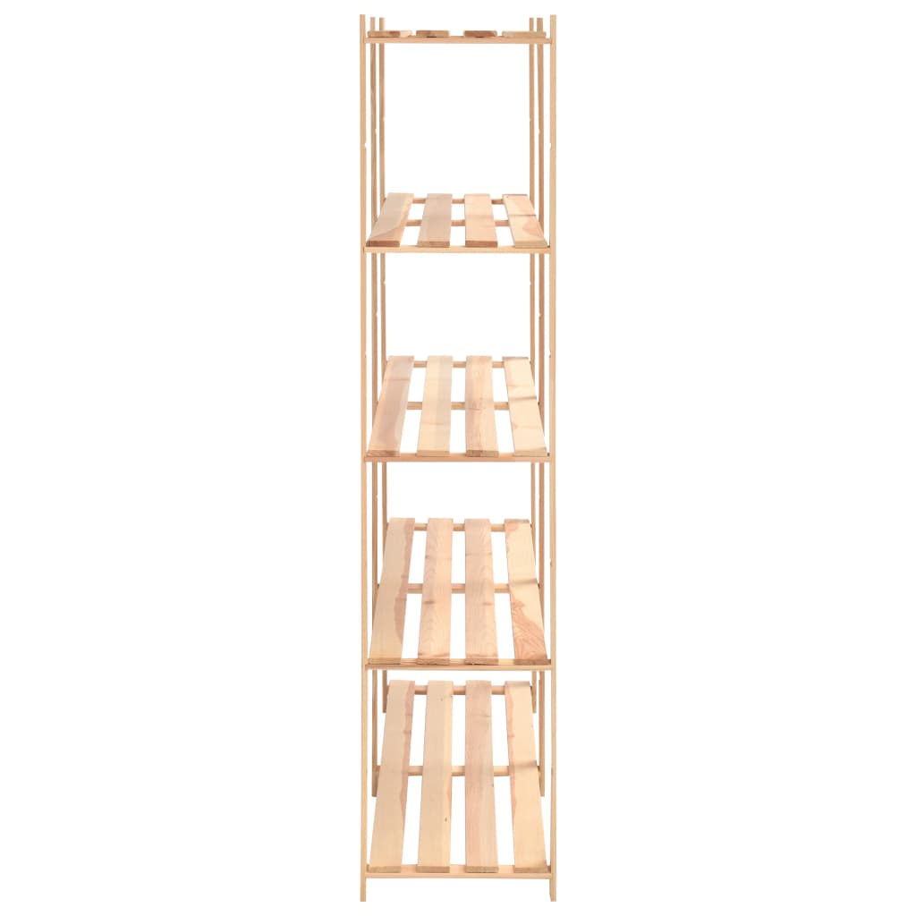 5-Kerroksiset Varastohyllyt 5Kpl 170X38X170Cm Täysi Mänty 500Kg