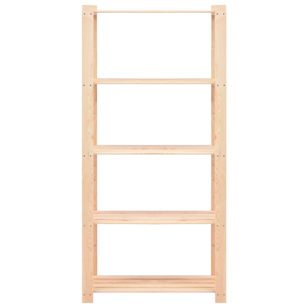 5-Kerroksiset Varastohyllyt 10 Kpl 80X38X170 Cm Täysmänty 250Kg