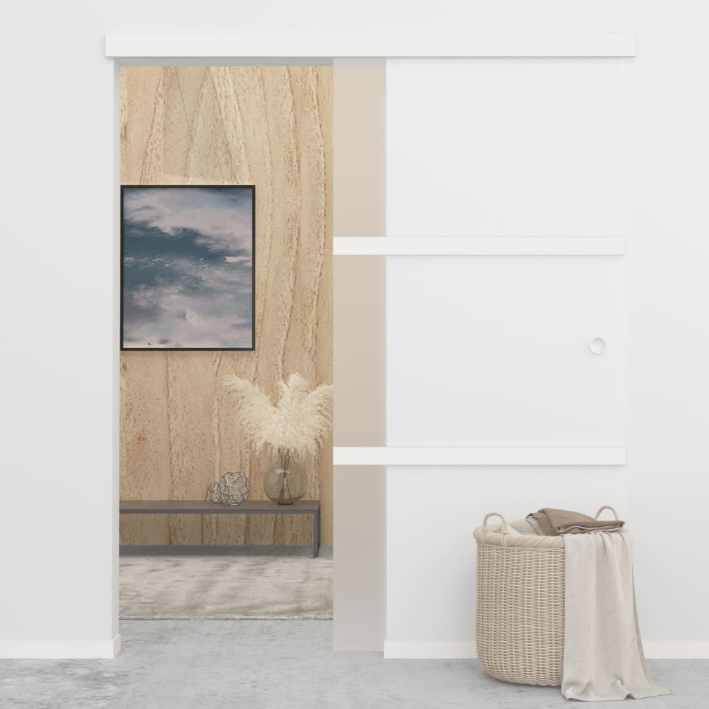 Liukuovi Soft-Stopeilla Esg-Lasi Ja Alumiini 90X205 Cm
