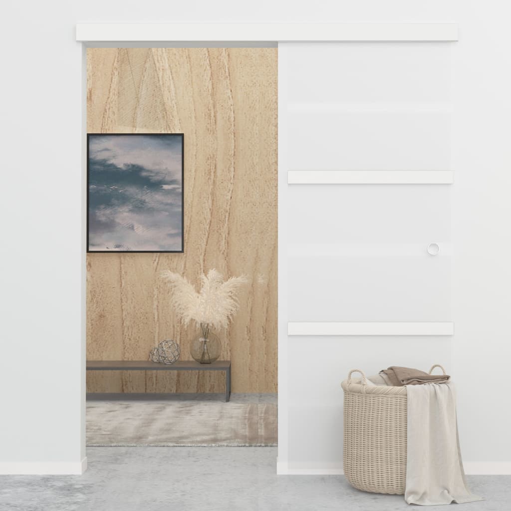 Liukuovi Soft-Stopeilla Esg-Lasi Ja Alumiini 76X205 Cm