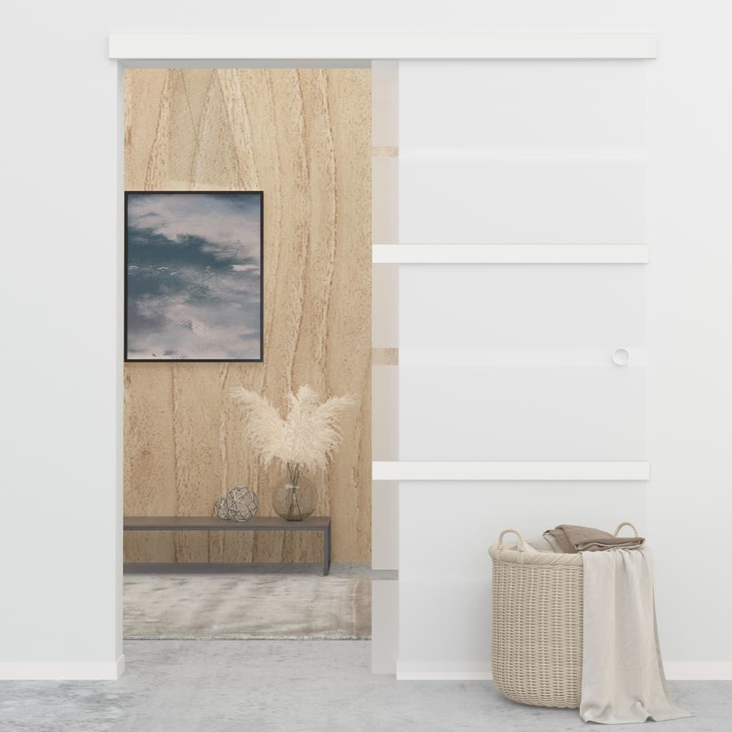 Liukuovi Soft-Stopeilla Esg-Lasi Ja Alumiini 90X205 Cm