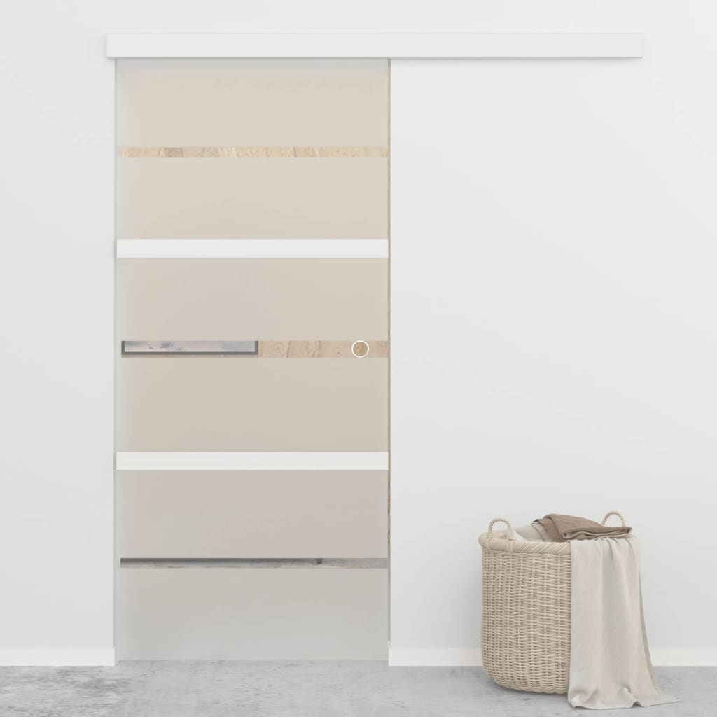 Liukuovi Soft-Stopeilla Esg-Lasi Ja Alumiini 90X205 Cm