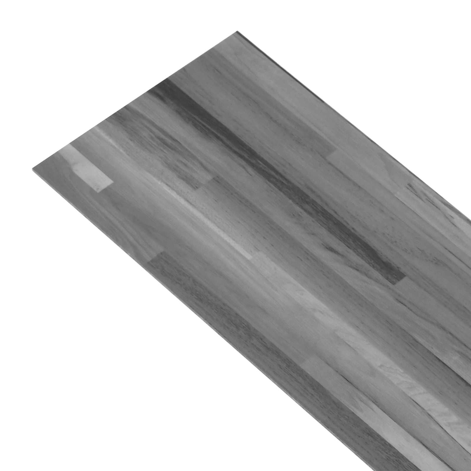 Lattialankut 18 Pcs Harmaa 5,26 M² Polyvinyylikloridi