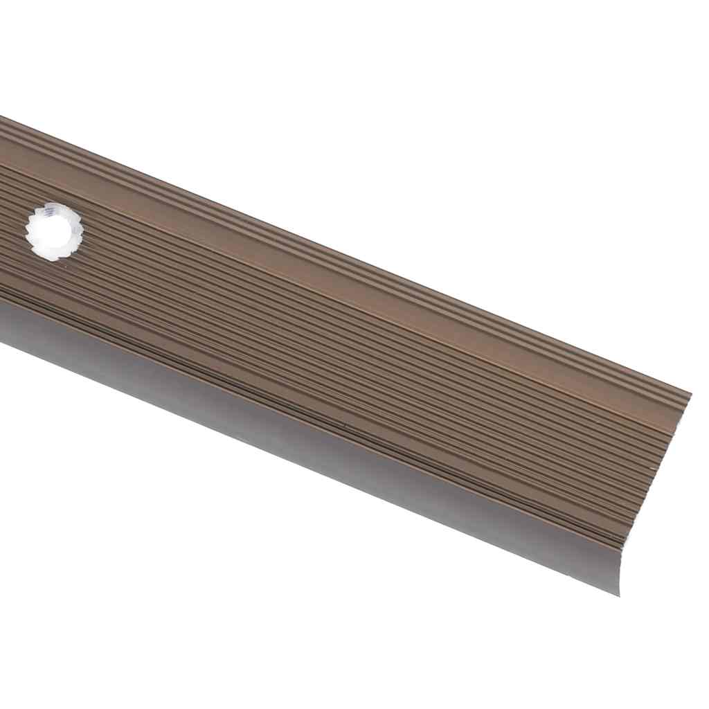 Portaikon Suojukset L-Muotoiset 15 Kpl Alumiini 90 Cm Ruskea