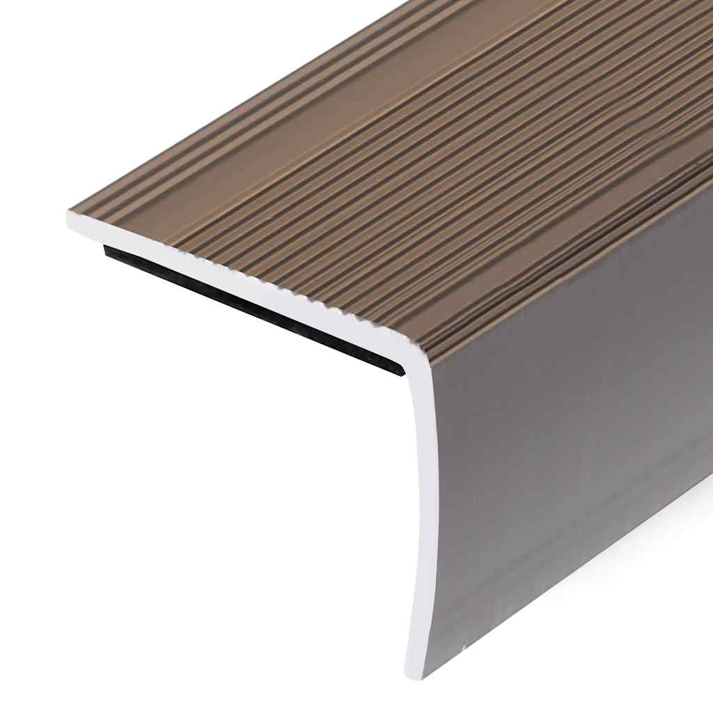 Portaikon Suojukset L-Muotoiset 15 Kpl Alumiini 90 Cm Ruskea