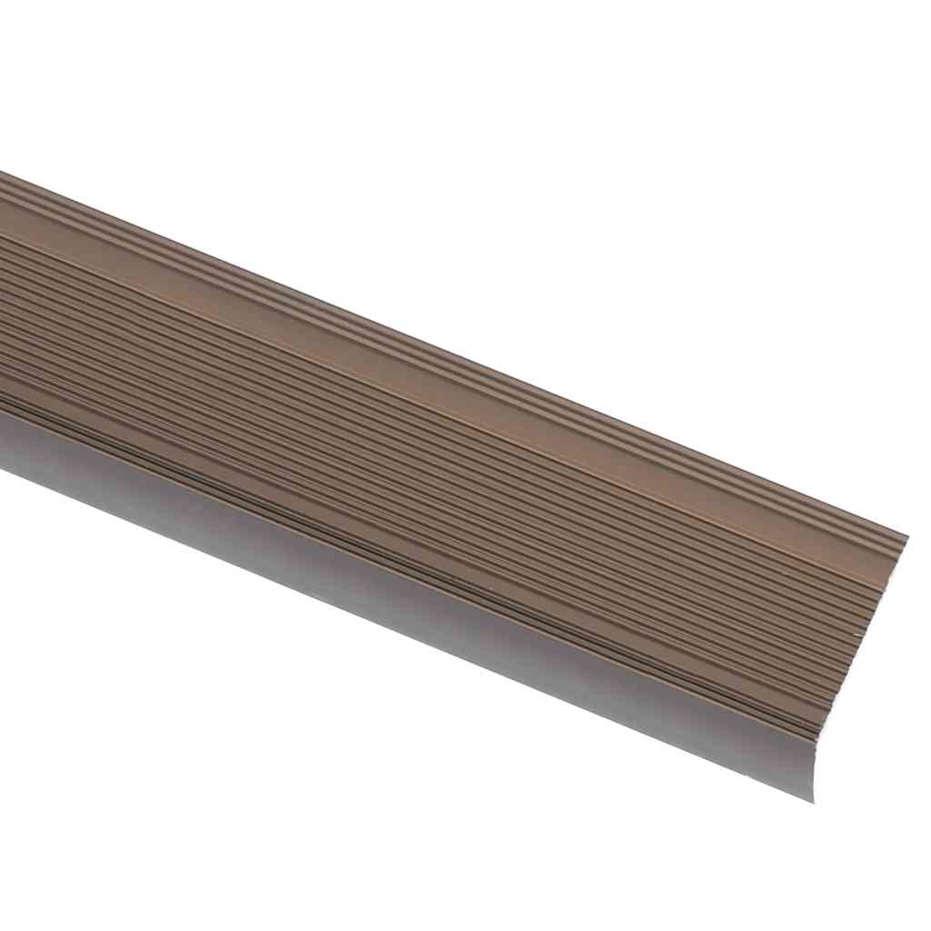 Portaikon Suojukset L-Muotoiset 5 Kpl Alumiini 90 Cm Ruskea
