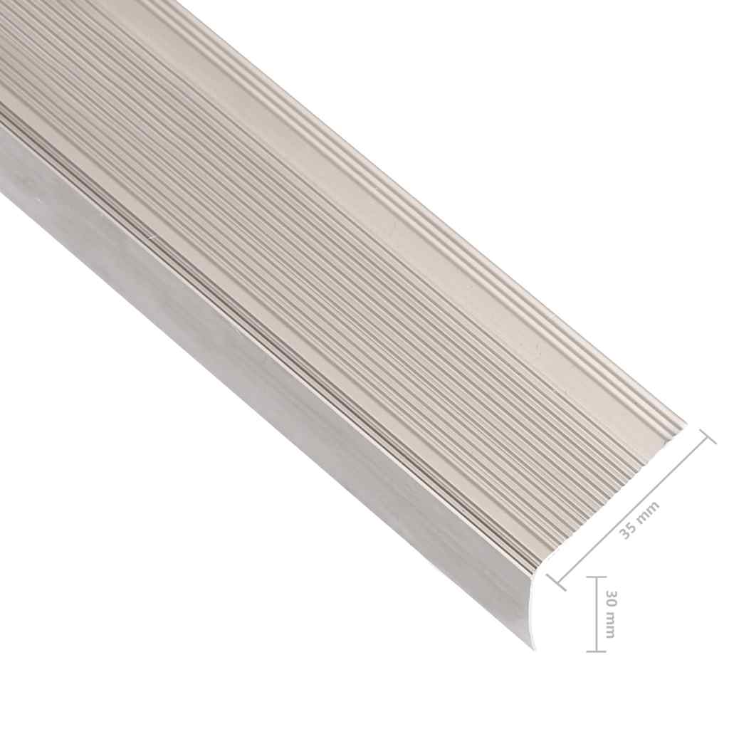 Portaikon Suojukset L-Muotoiset 15 Kpl Alumiini 90 Cm Samppanja