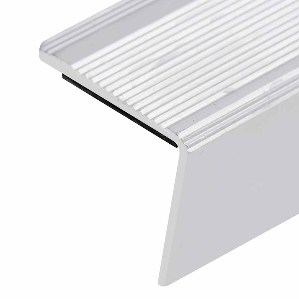 Portaikon Suojukset L-Muotoiset 5 Kpl Alumiini 100 Cm Hopea