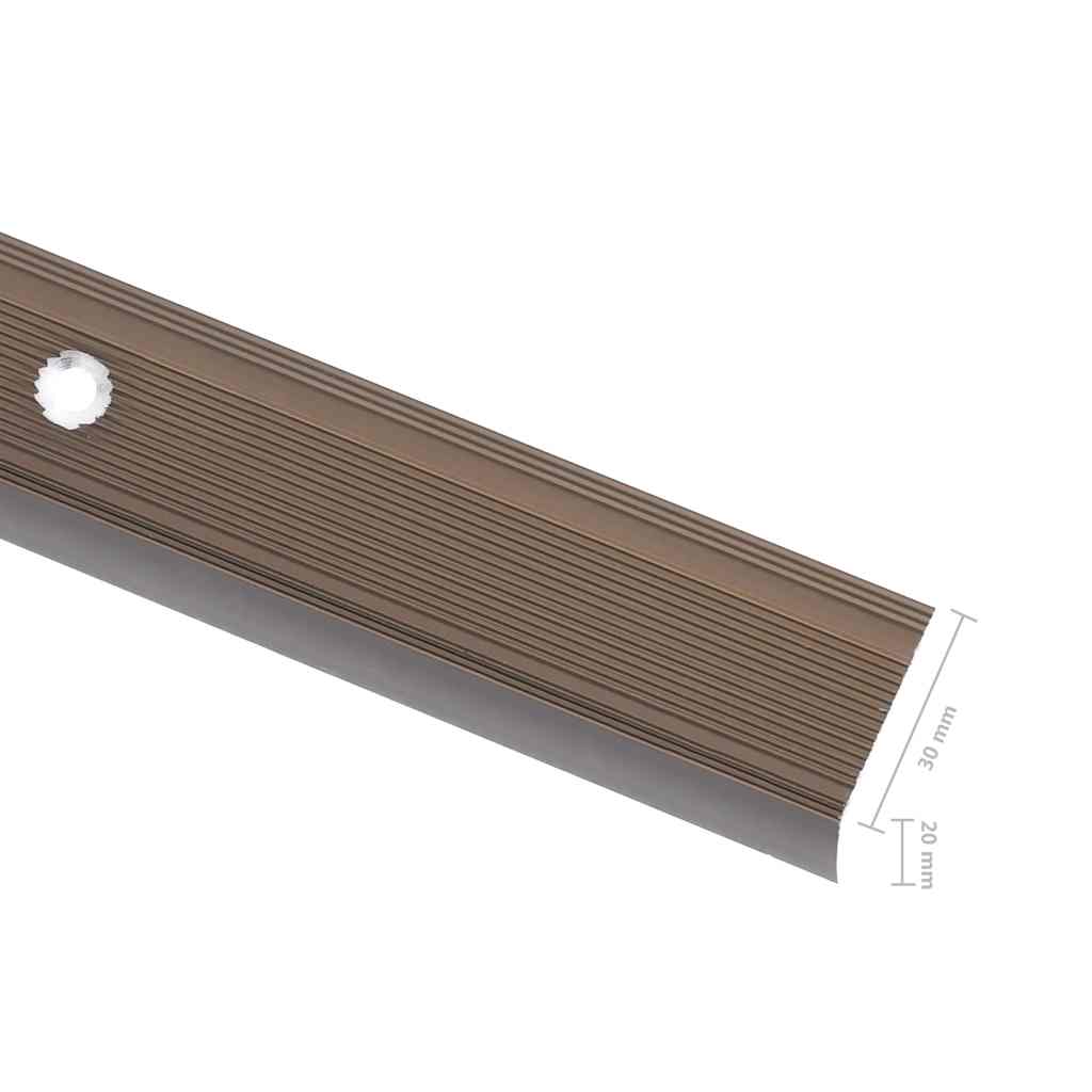 Portaikon Suojukset L-Muotoiset 5 Kpl Alumiini 100 Cm Ruskea