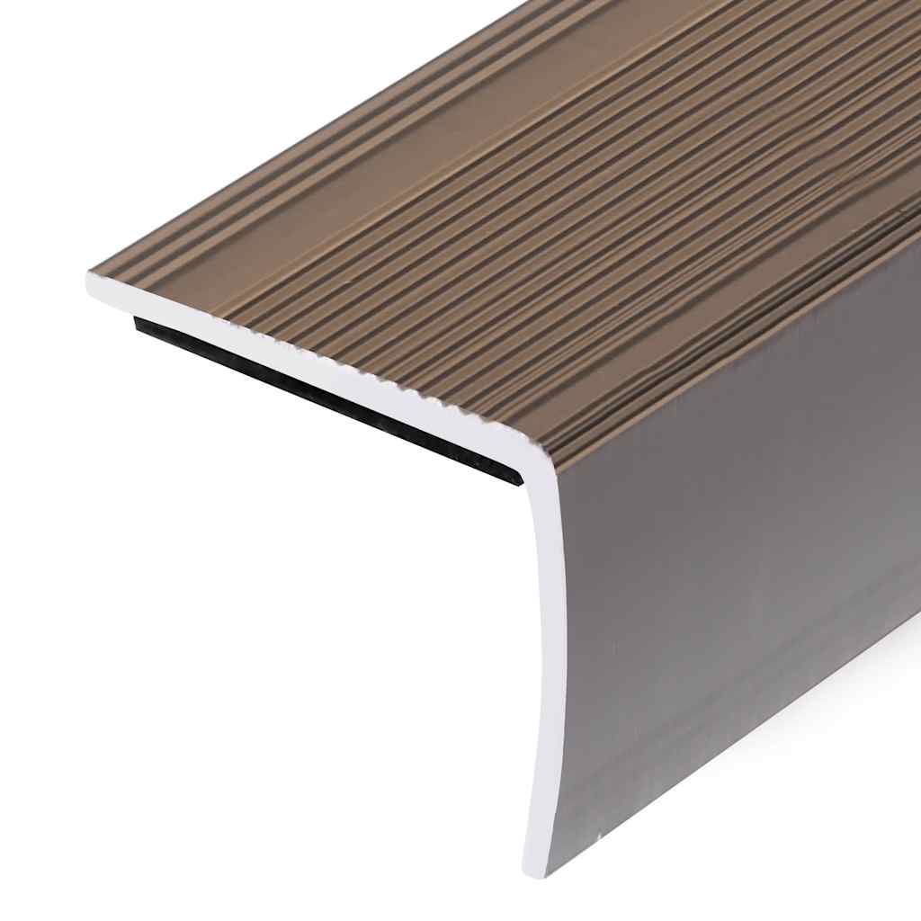 Portaikon Suojukset L-Muotoiset 5 Kpl Alumiini 100 Cm Ruskea