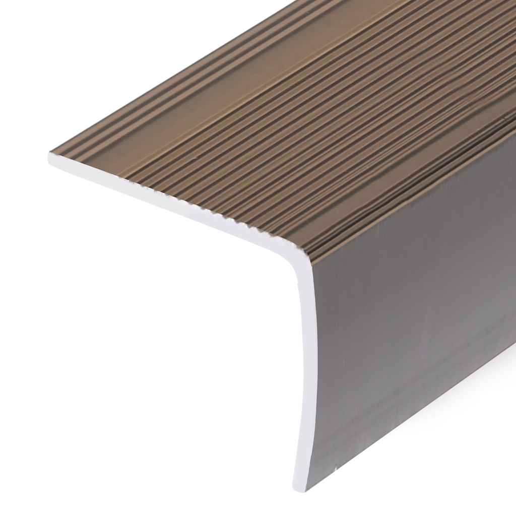 Portaikon Suojukset L-Muotoiset 15 Kpl Alumiini 100 Cm Ruskea