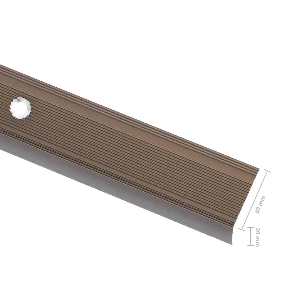 Portaikon Suojukset L-Muotoiset 15 Kpl Alumiini 100 Cm Ruskea