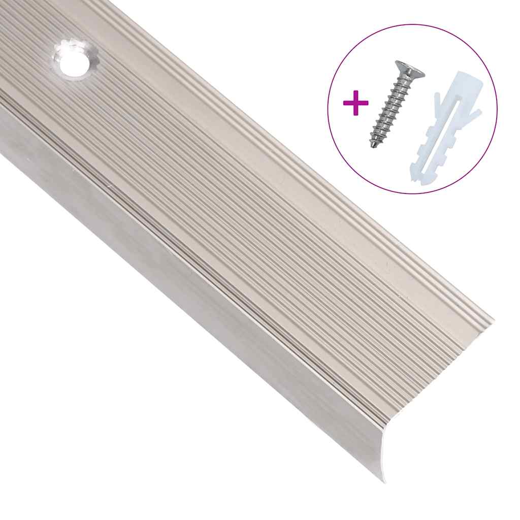 Portaikon Suojukset L-Muotoiset 5 Kpl Alumiini 100 Cm Samppanja
