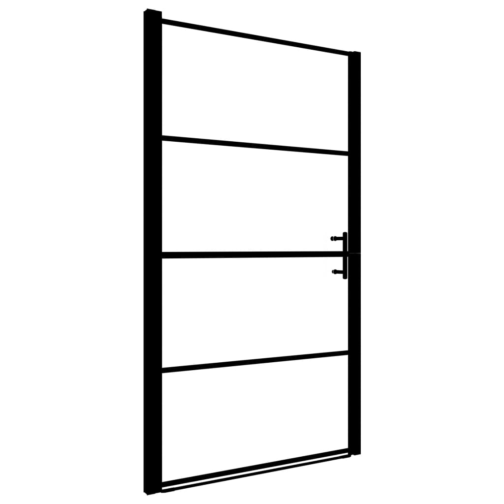 Suihkuovi Karkaistu Lasi 100X178 Cm Musta