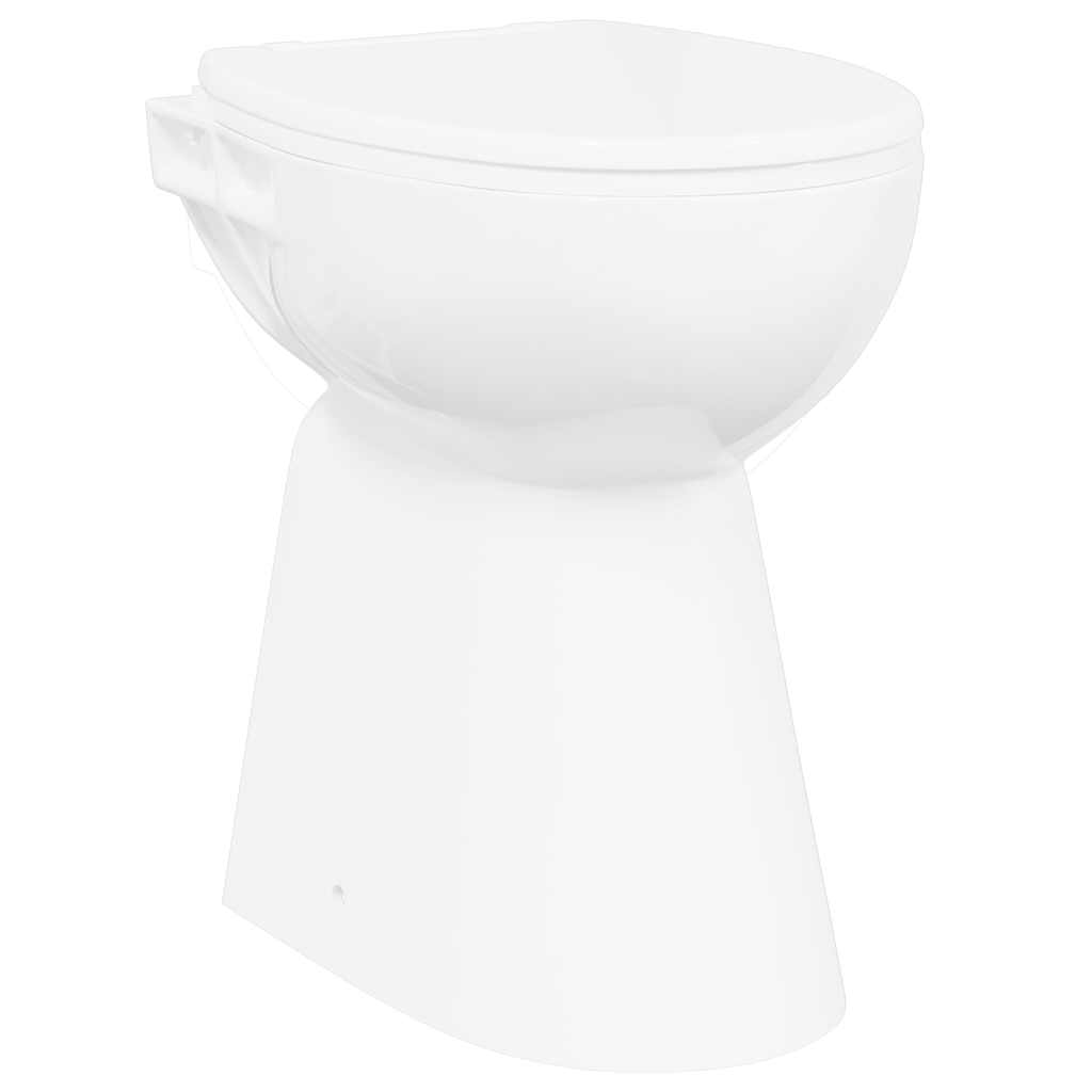 Reunaton Wc 7 Cm Lisäkorkeus, Pehmeä Sulkeutuminen, Valkoinen Keramiikka