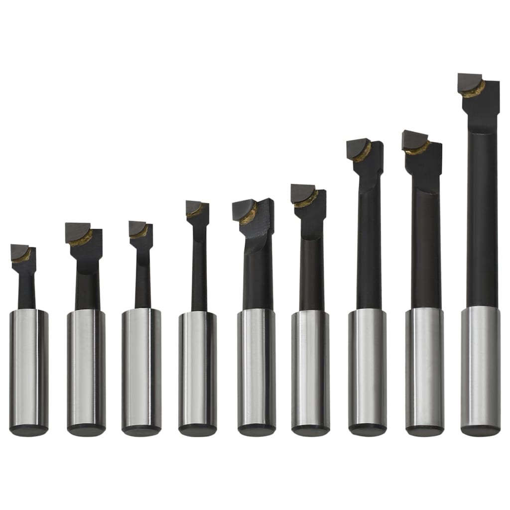 Porausleikkurit 9 Kpl 12 Mm Puujalustalla