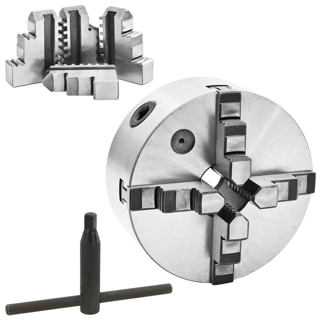 4-Leukainen Itsestään Keskittävä Sorvi-Istukka 160 Mm Teräs K12 160