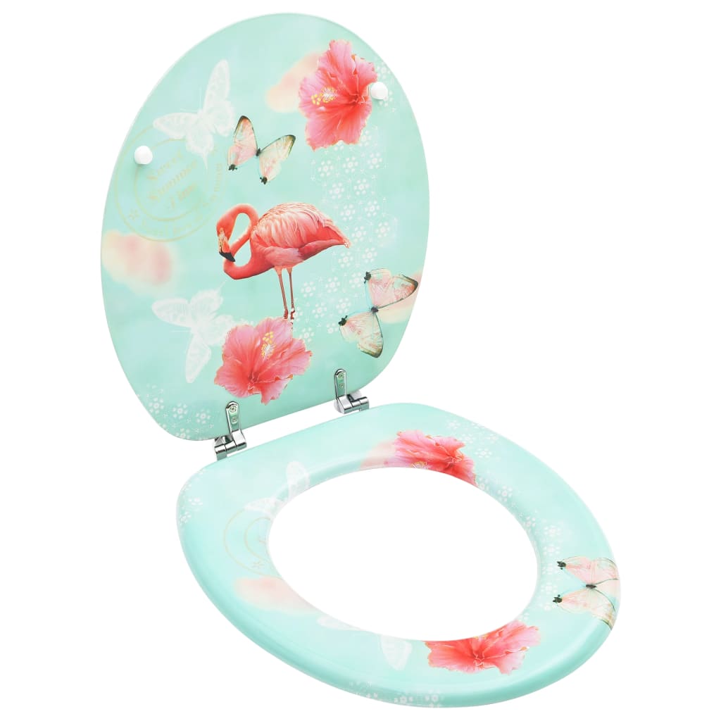 Wc-Istuin Kannella Mdf Flamingokuosi