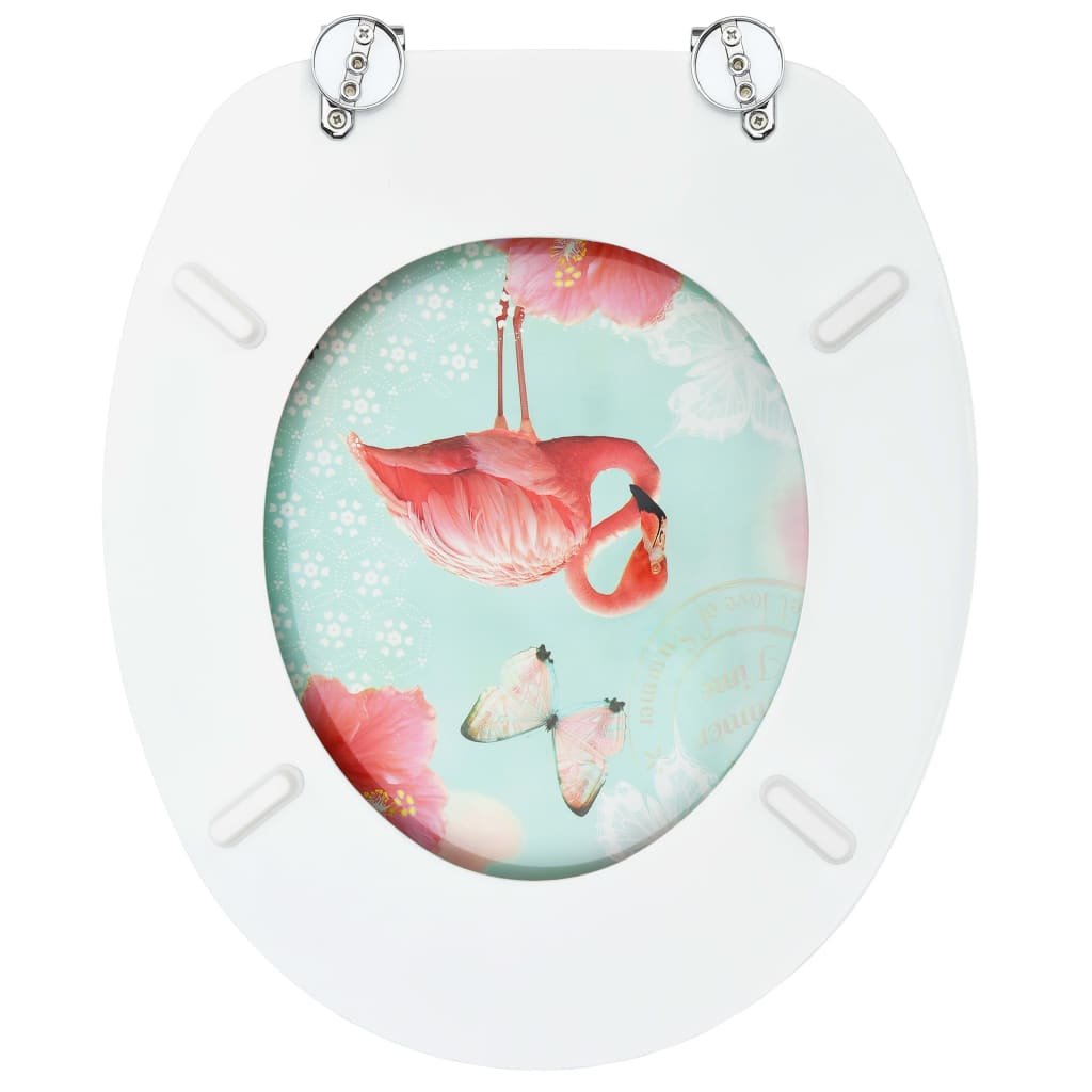Wc-Istuin Kannella Mdf Flamingokuosi