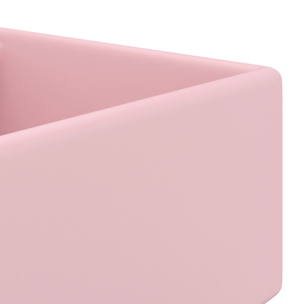 Ylellinen Pesuallas Ylivuotoaukolla Pinkki 41X41 Cm Keraami