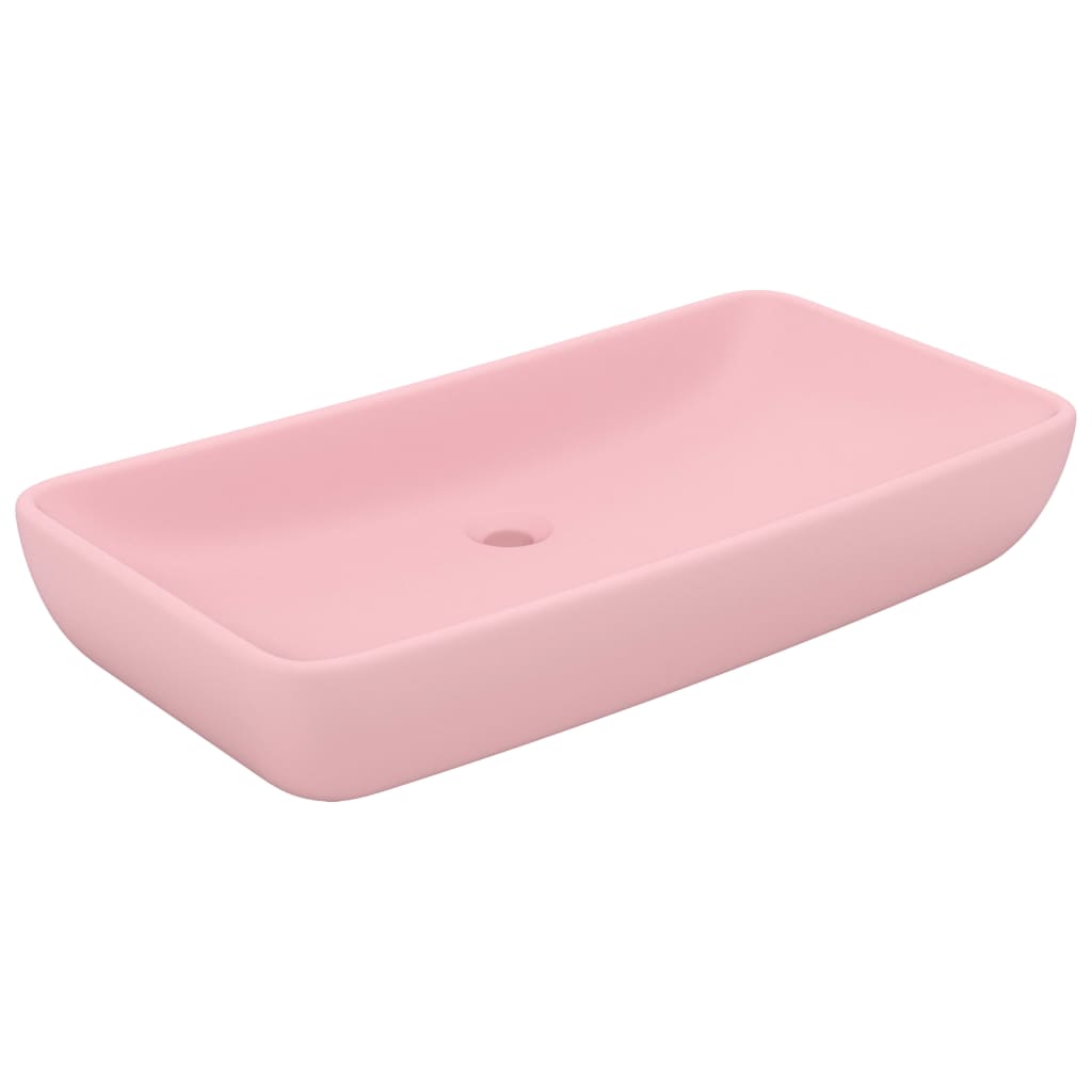 Ylellinen Pesuallas Suorakaide Matta Pinkki 71X38 Cm Keraami