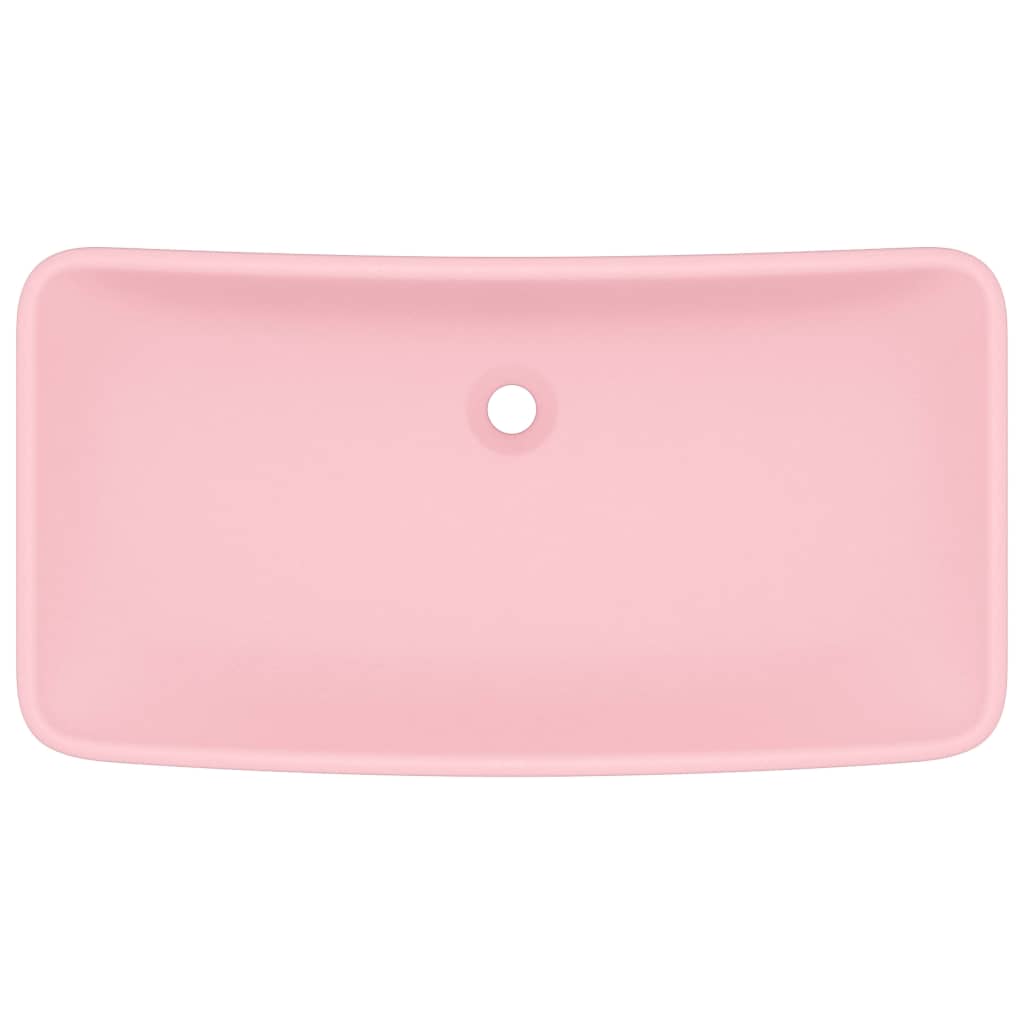 Ylellinen Pesuallas Suorakaide Matta Pinkki 71X38 Cm Keraami