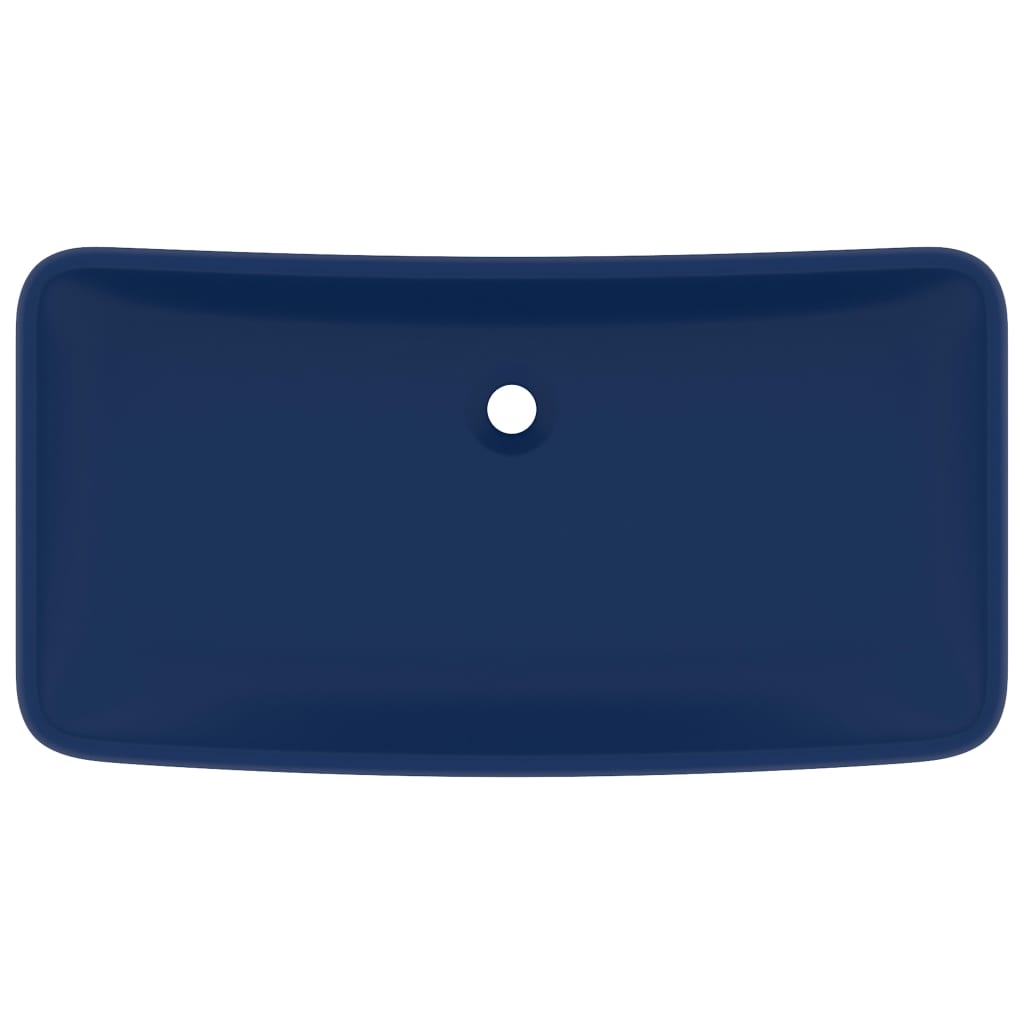 Ylellinen Pesuallas Suorakaide Matta Tummansininen 71X38 Cm