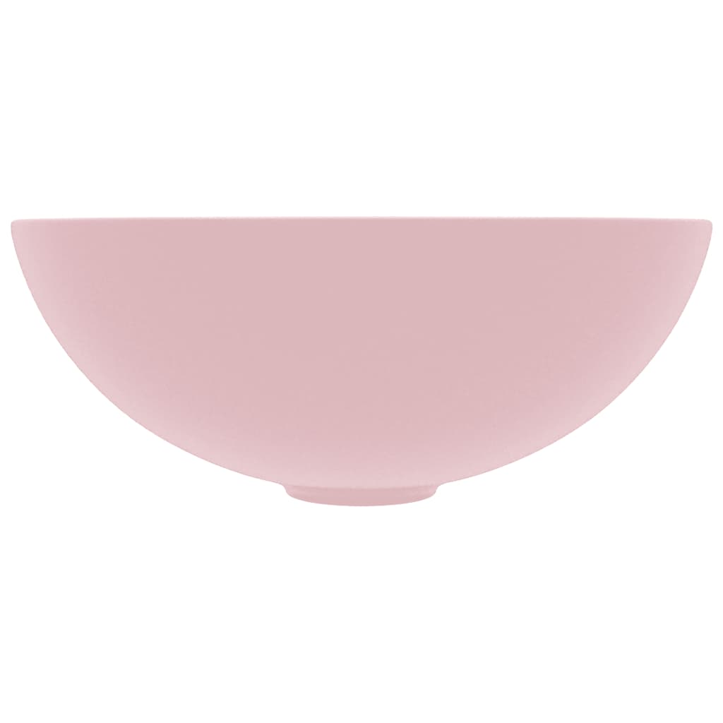 Kylpyhuoneen Pesuallas Keraaminen Pinkki Pyöreä
