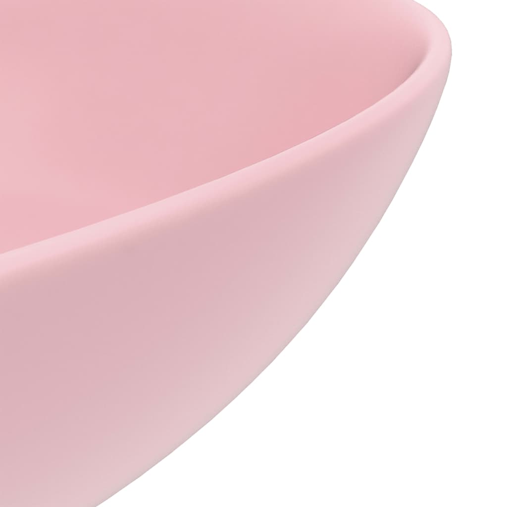 Kylpyhuoneen Pesuallas Keraaminen Pinkki Pyöreä