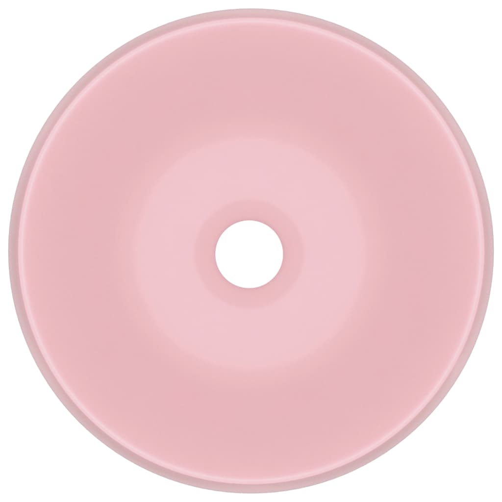 Ylellinen Pesuallas Pyöreä Matta Pinkki 40X15 Cm Keraami