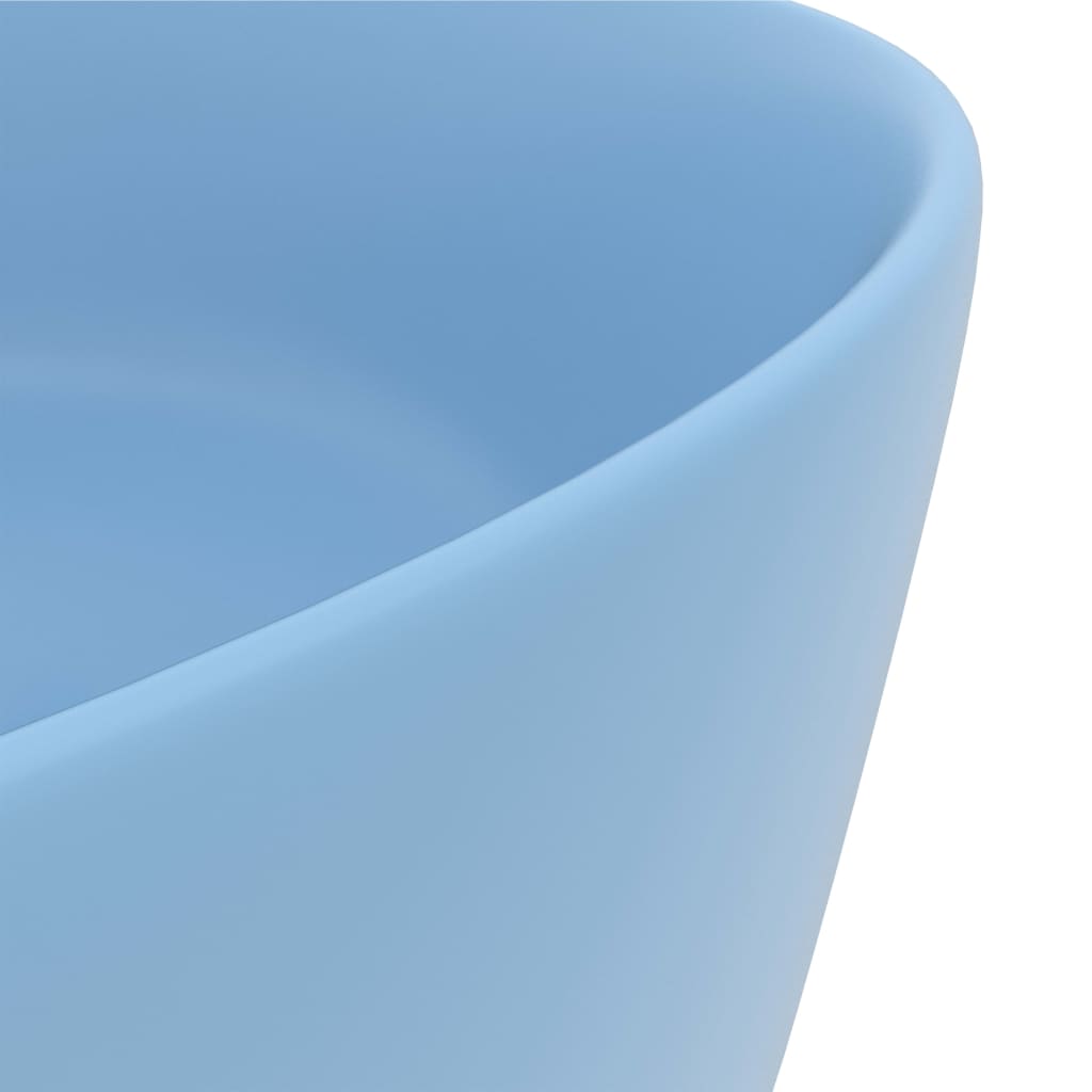 Ylellinen Pesuallas Pyöreä Matta Vaaleansininen 40X15Cm Keraami
