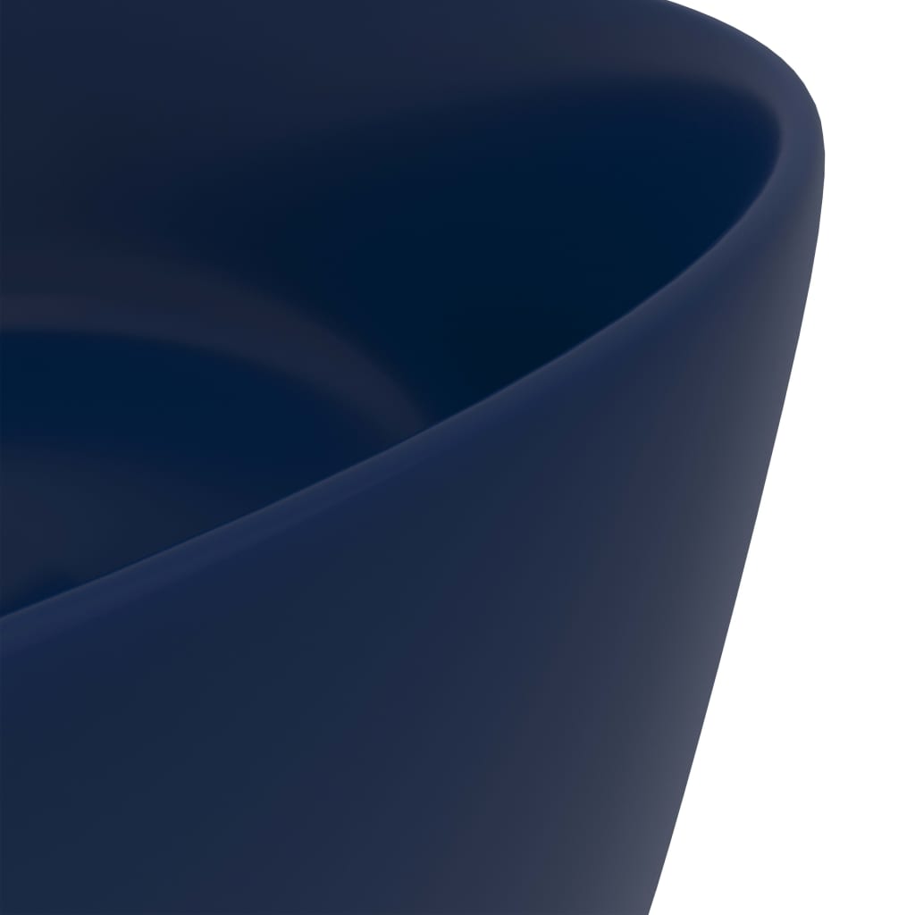 Ylellinen Pesuallas Pyöreä Matta Tummansininen 40X15 Cm Keraami