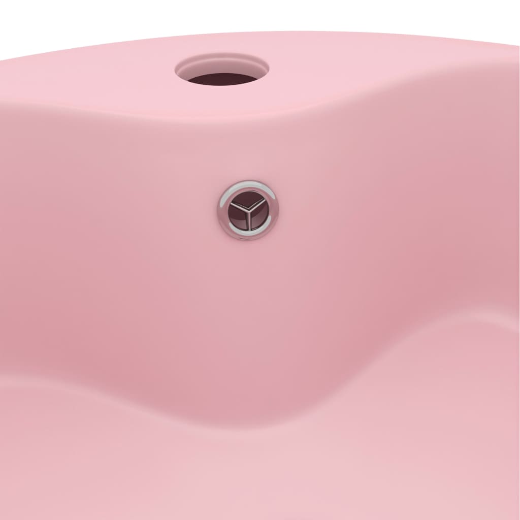 Ylellinen Pesuallas Ylivuodolla Mattapinkki 36X13 Cm Keraaminen