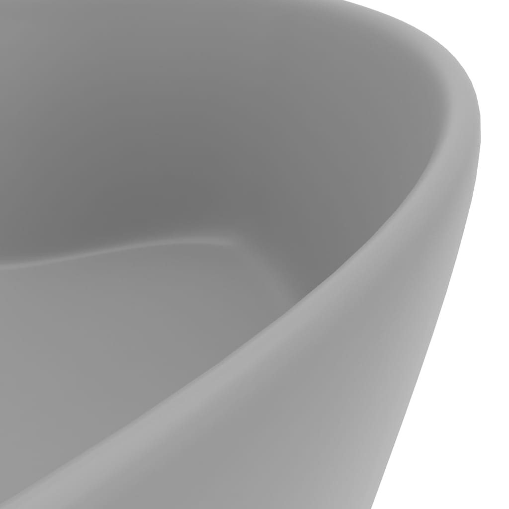 Ylellinen Pesuallas Ylivuodolla Vaaleanharm 36X13 Cm Keraaminen