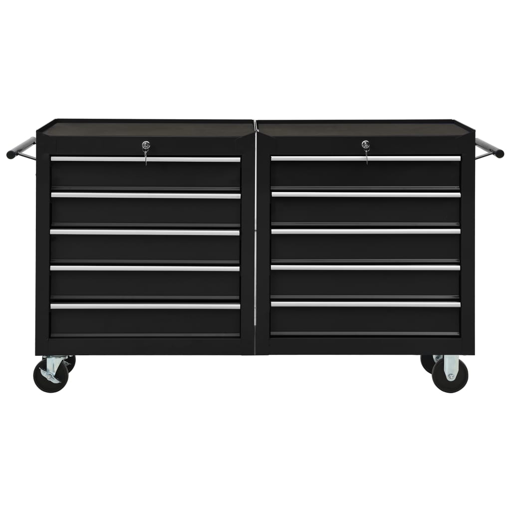 Työkalukärry 5 Laatikolla Musta 69X33X77 Cm Teräs