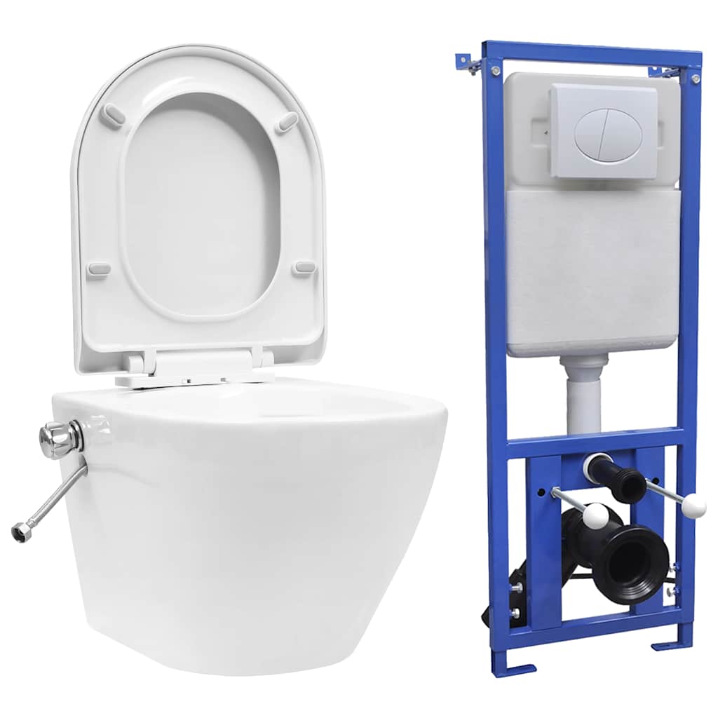 Wc-Istuin Suorahuuhtelulla Piilotettu Säiliö Keramiikka