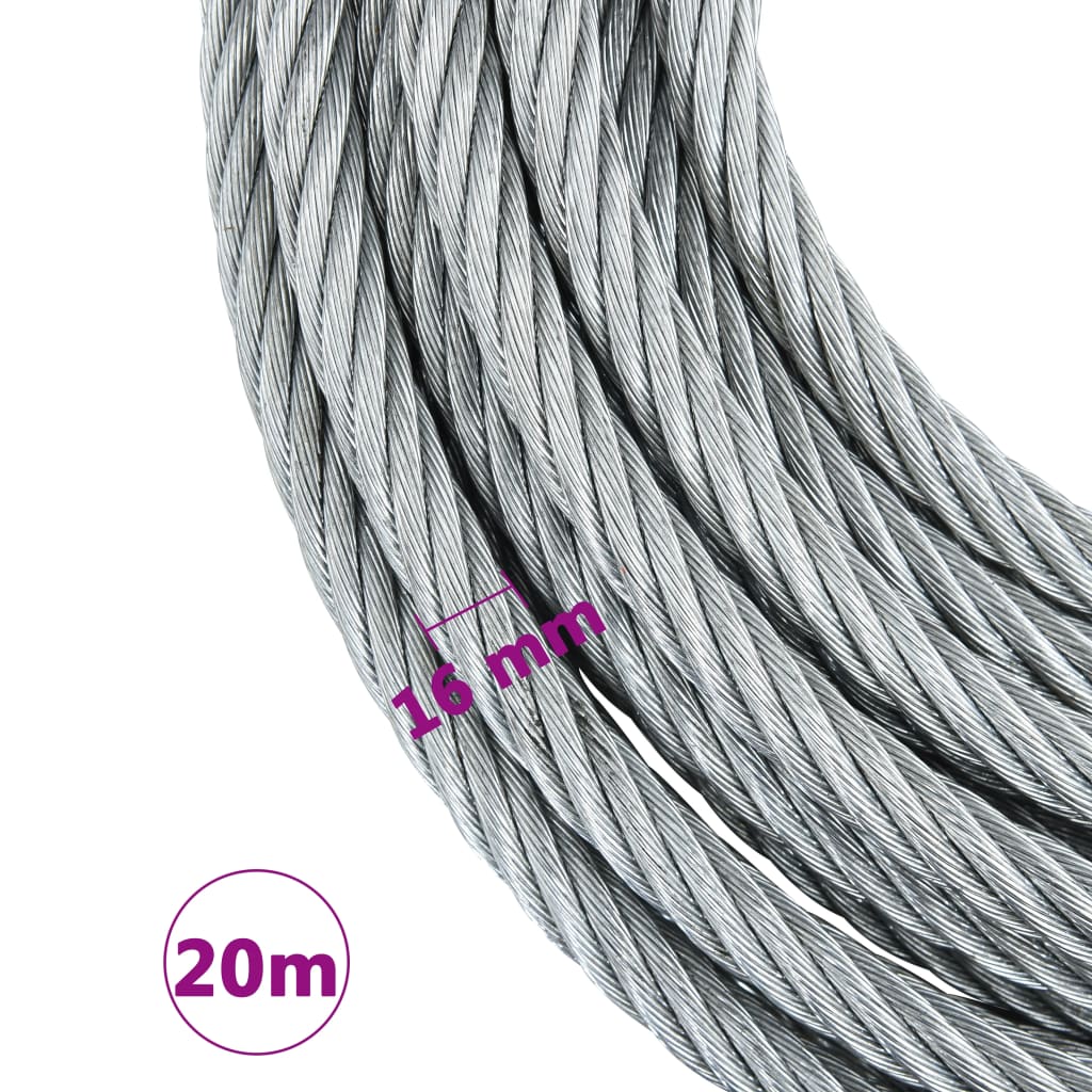 Vaijerikaapeli 3200 Kg 20 M
