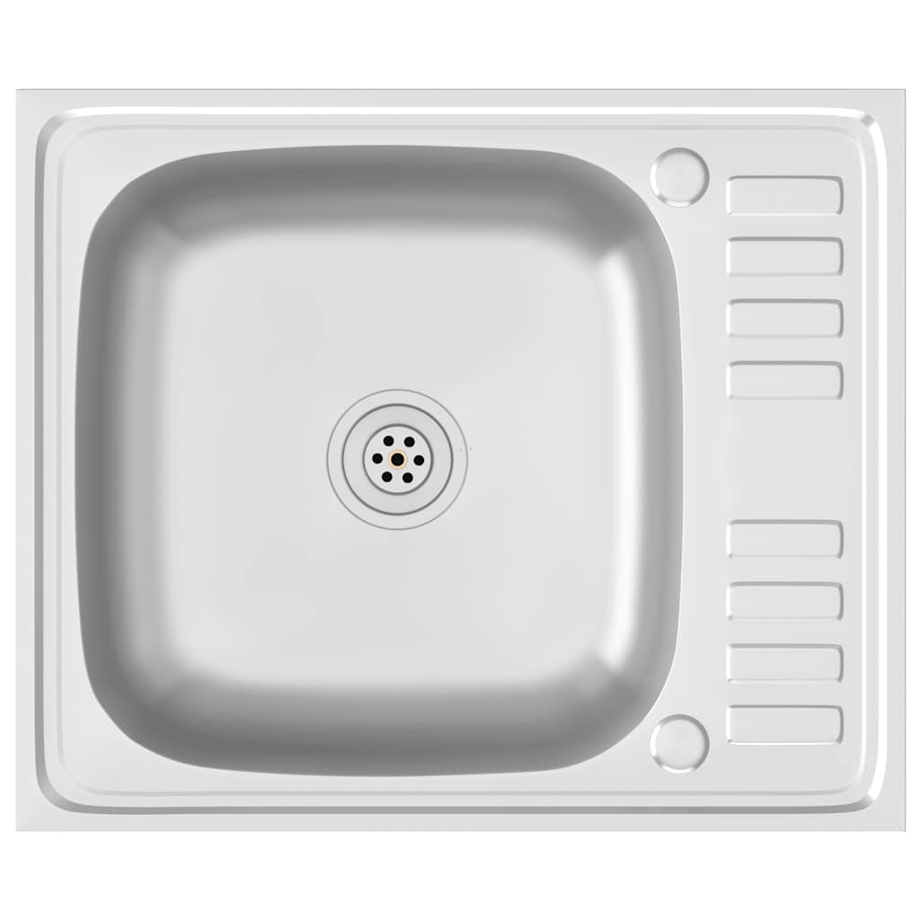 Tiskiallas Viemärisarjalla Hopea 600X500X155 Mm Ruostum. Teräs