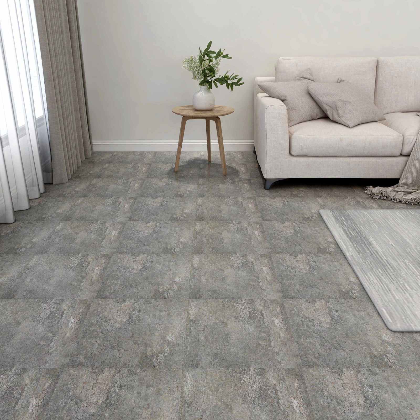 Lattialankut 5,11 M² 55 Pcs Polyvinyylikloridi Kiviseinä