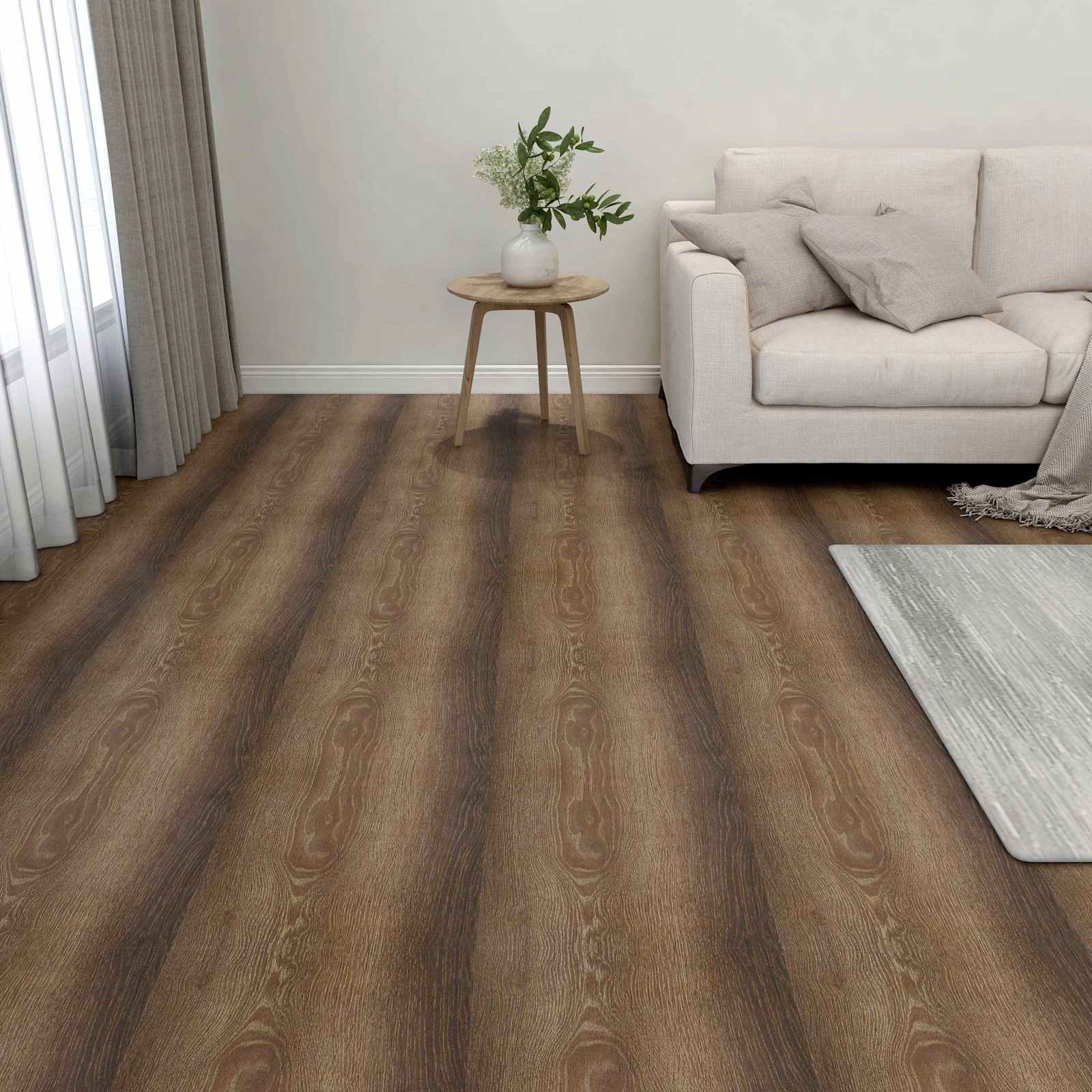 Lattialankut 5,11 M² 55 Pcs Polyvinyylikloridi Vanha Puu