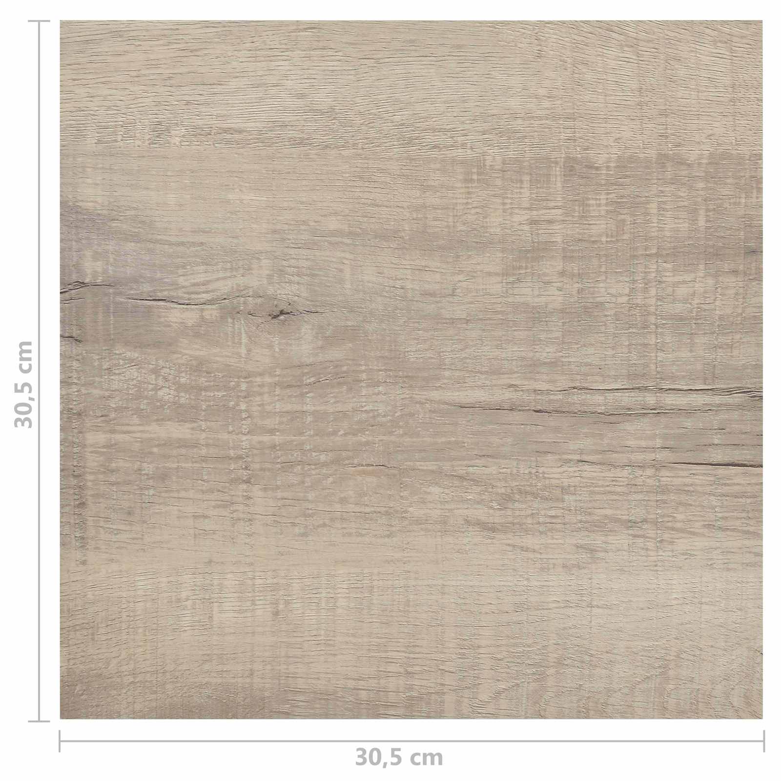 Lattialankut 55 Pcs Harmaanruskea 5,11 M² Polyvinyylikloridi