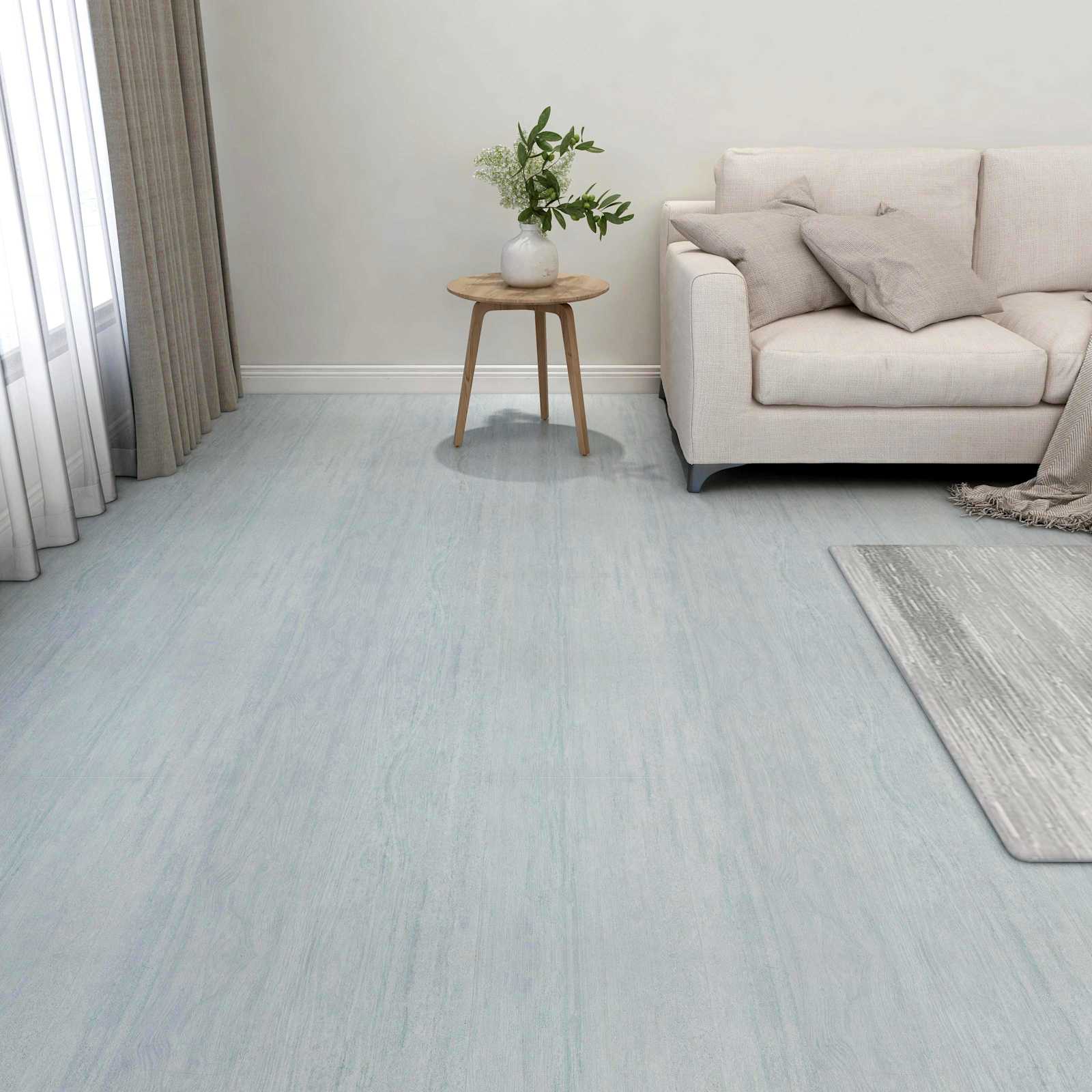 Lattialankut 55 Pcs Vihreä 5,11 M² Polyvinyylikloridi