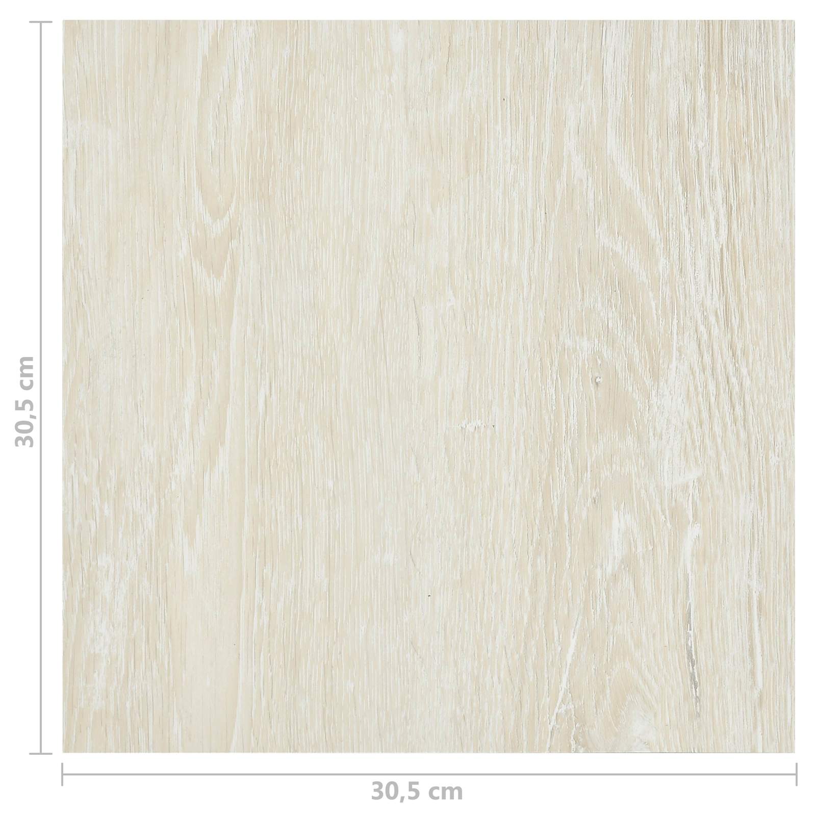 Lattialankut 5,11 M² 55 Pcs Polyvinyylikloridi Kermanvalkoinen