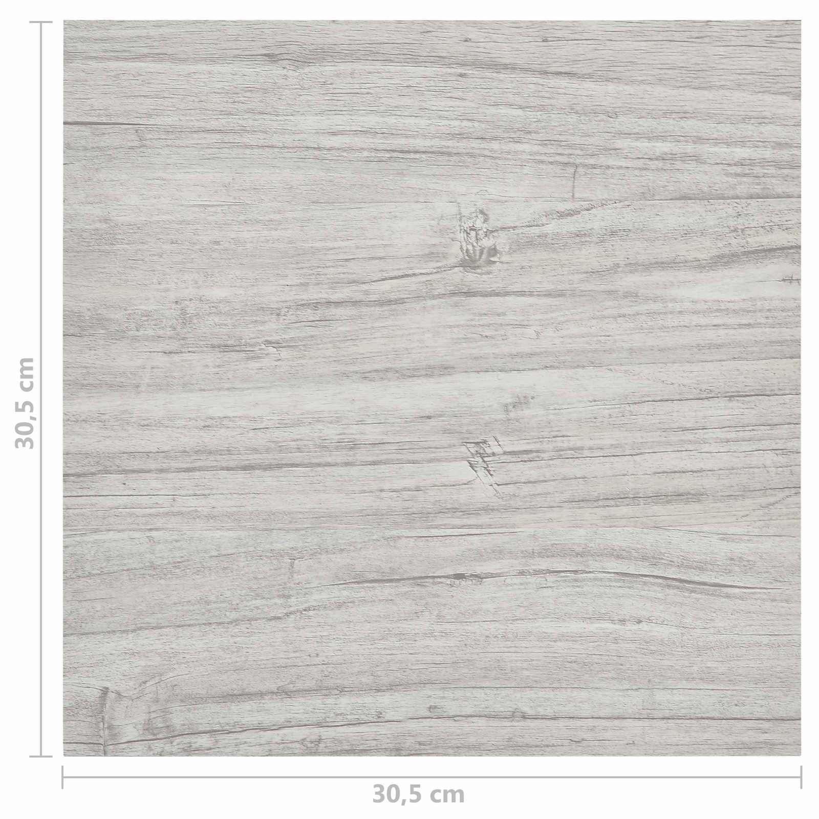 Lattialankut 5,11 M² 55 Pcs Polyvinyylikloridi Harmaa Ja Puu