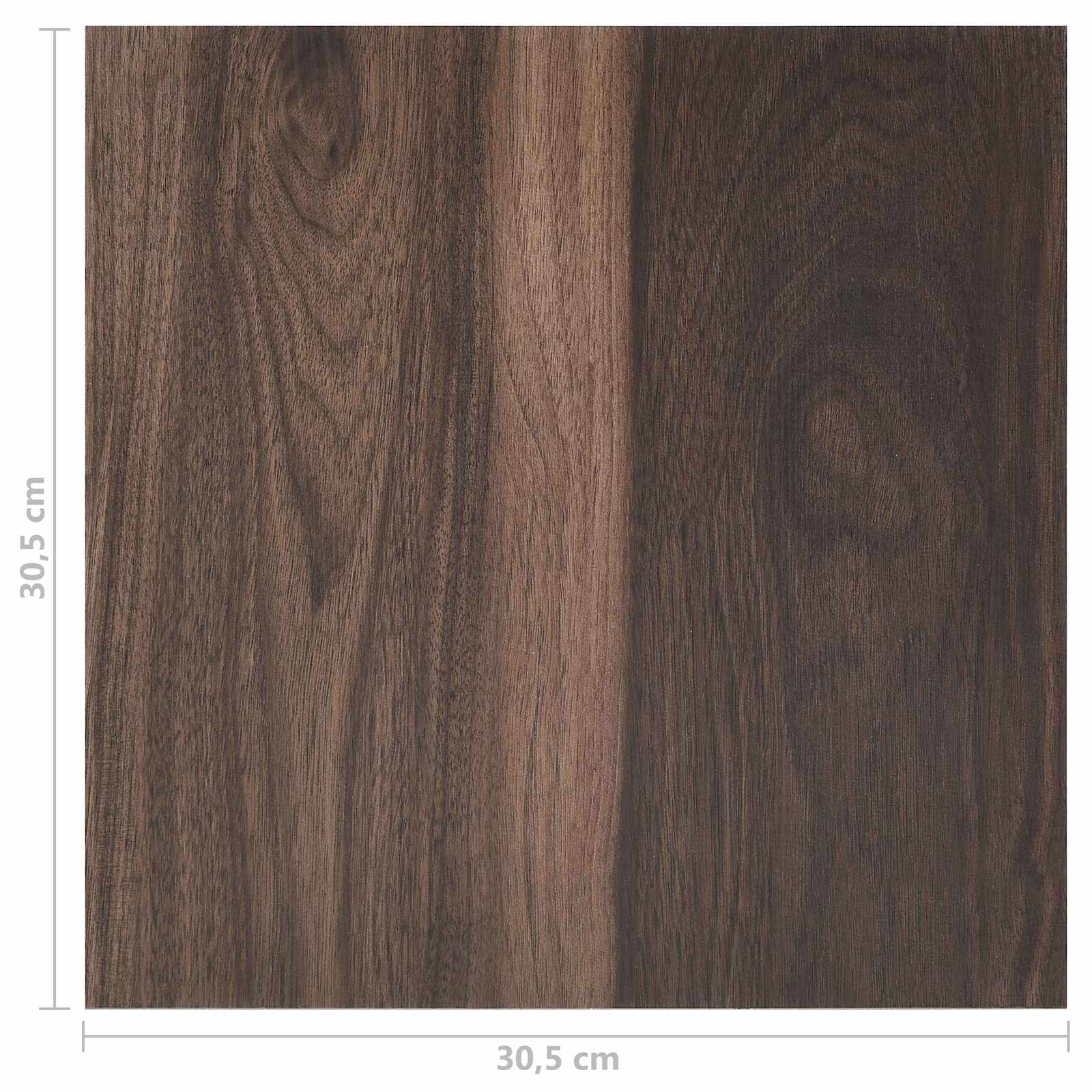 Lattiapaneelit 55 Pcs Tumma Ruskea 5,11 M² Polyvinyylikloridi