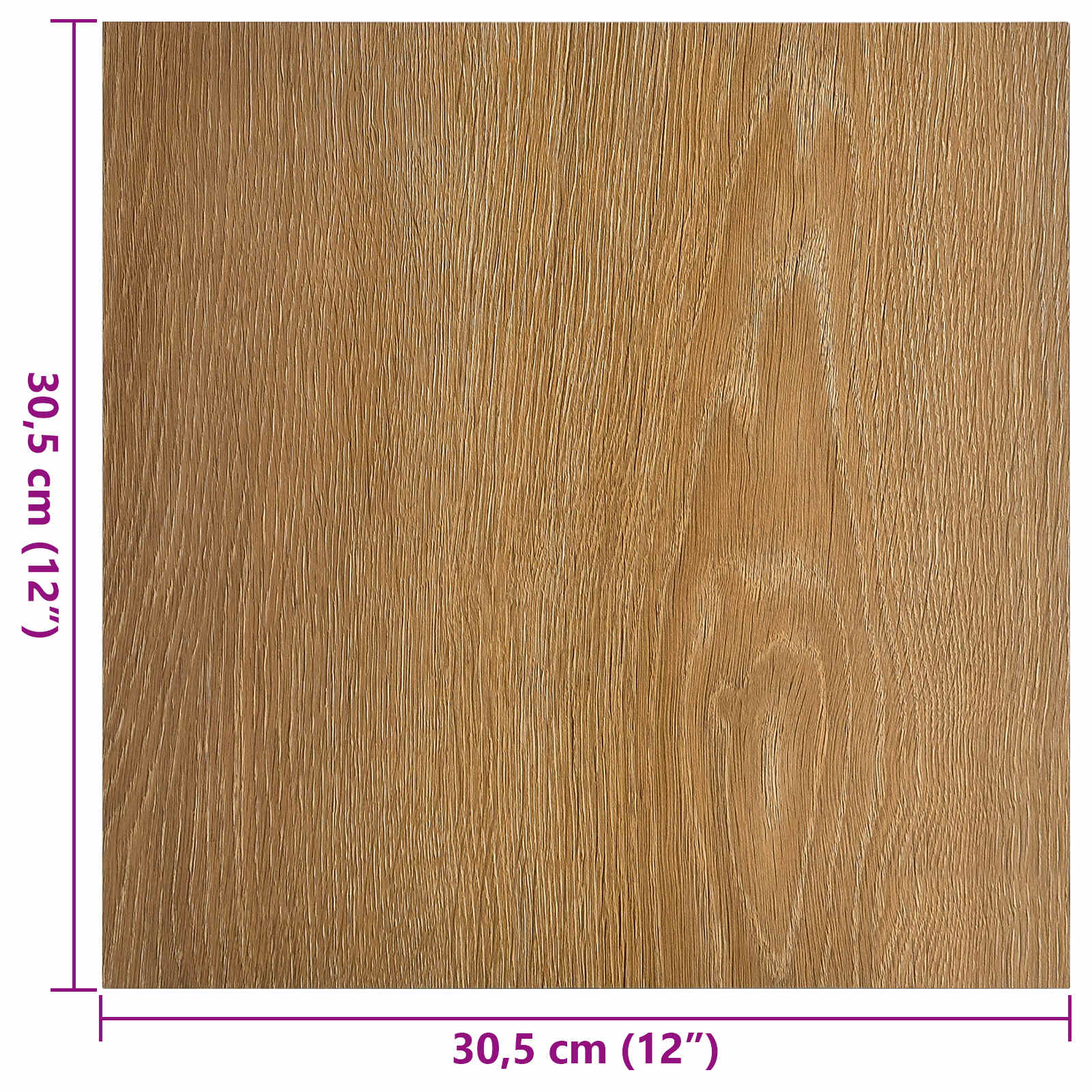 Lattialankut 55 Pcs Ruskea 5,11 M² Polyvinyylikloridi