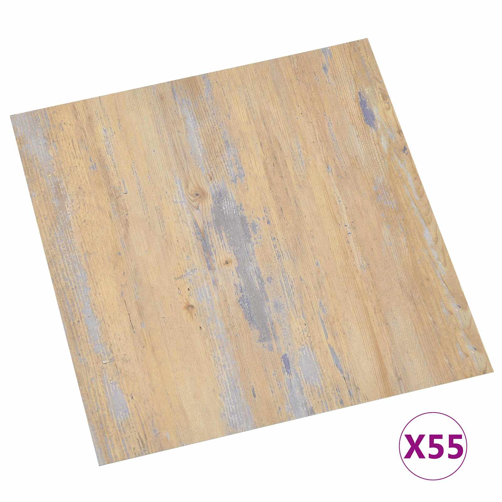 Lattialankut 5,11 M² 55 Pcs Polyvinyylikloridi Ruskea Ja Harmaa