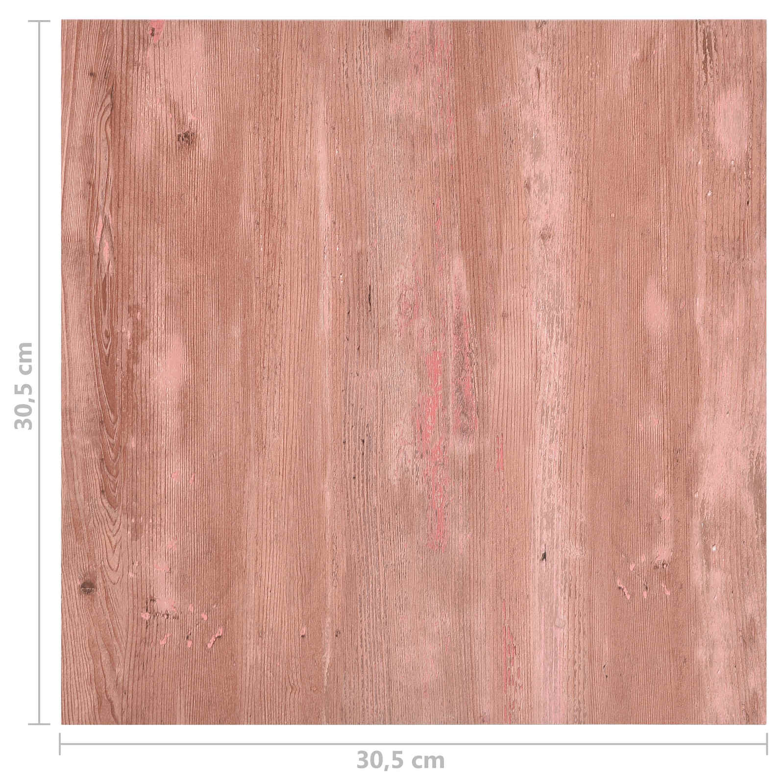 Lattiapaneelit 55 Pcs Punainen 5,11 M² Polyvinyylikloridi