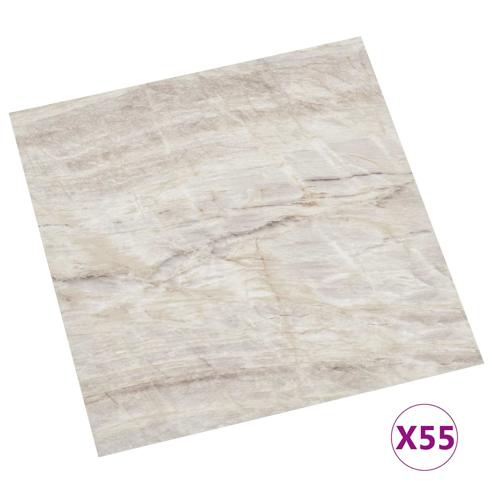 Lattialankut 5,11 M² 55 Pcs Polyvinyylikloridi Ruskea Ja Beige