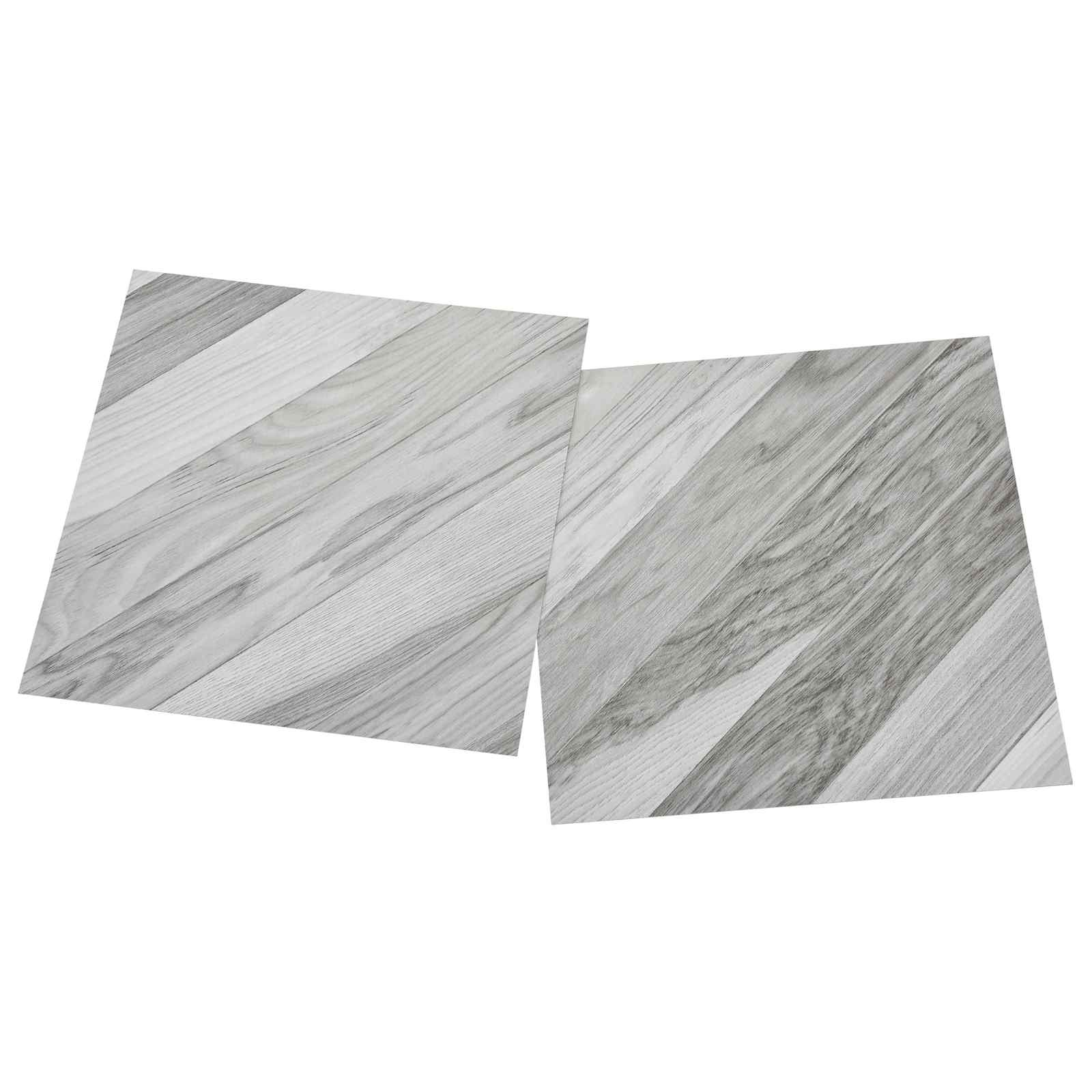 Lattialankut 55 Pcs Harmaa 5,11 M² Polyvinyylikloridi